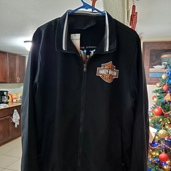 Harley Davidson Jacket W/ long sleve Budweiser event shirt